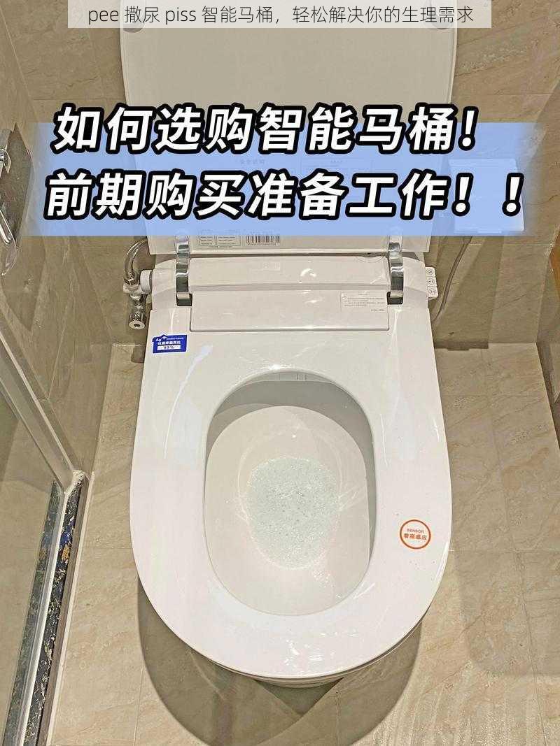 pee 撒尿 piss 智能马桶，轻松解决你的生理需求