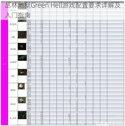 丛林地狱Green Hell游戏配置要求详解及入门指南