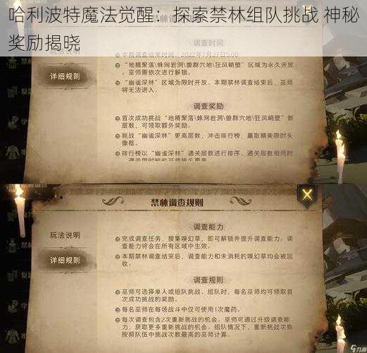 哈利波特魔法觉醒：探索禁林组队挑战 神秘奖励揭晓