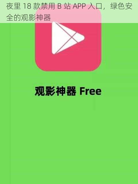 夜里 18 款禁用 B 站 APP 入口，绿色安全的观影神器