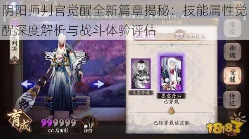 阴阳师判官觉醒全新篇章揭秘：技能属性觉醒深度解析与战斗体验评估