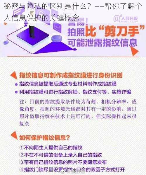 秘密与隐私的区别是什么？——帮你了解个人信息保护的关键概念