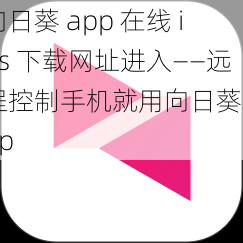 向日葵 app 在线 ios 下载网址进入——远程控制手机就用向日葵 app