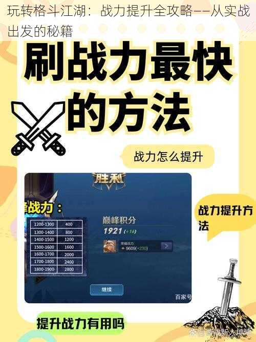 玩转格斗江湖：战力提升全攻略——从实战出发的秘籍