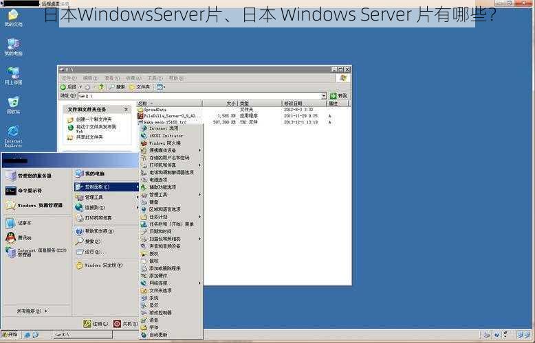 日本WindowsServer片、日本 Windows Server 片有哪些？