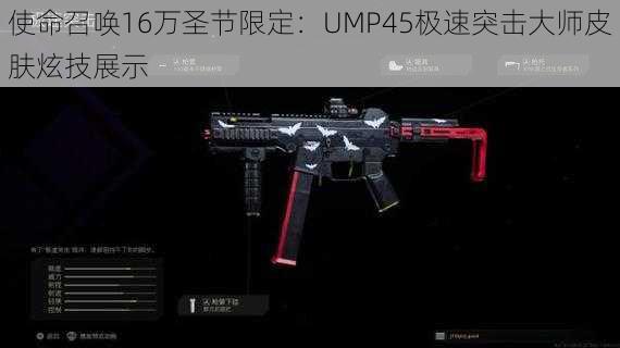 使命召唤16万圣节限定：UMP45极速突击大师皮肤炫技展示