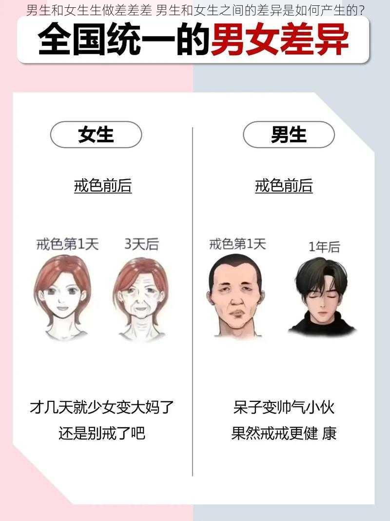 男生和女生生做差差差 男生和女生之间的差异是如何产生的？