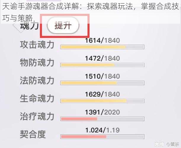 天谕手游魂器合成详解：探索魂器玩法，掌握合成技巧与策略