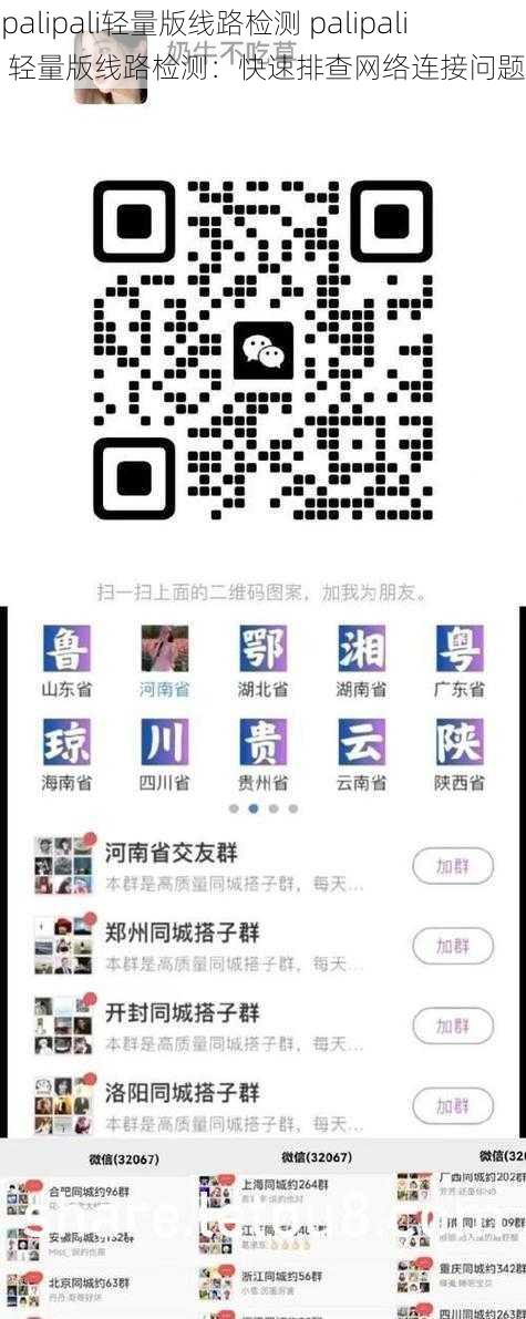 palipali轻量版线路检测 palipali 轻量版线路检测：快速排查网络连接问题