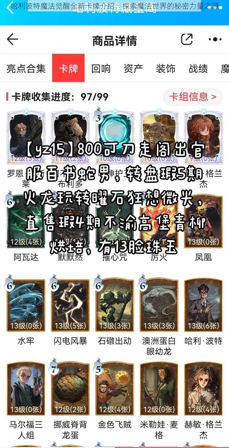 哈利波特魔法觉醒全新卡牌介绍：探索魔法世界的秘密力量之源