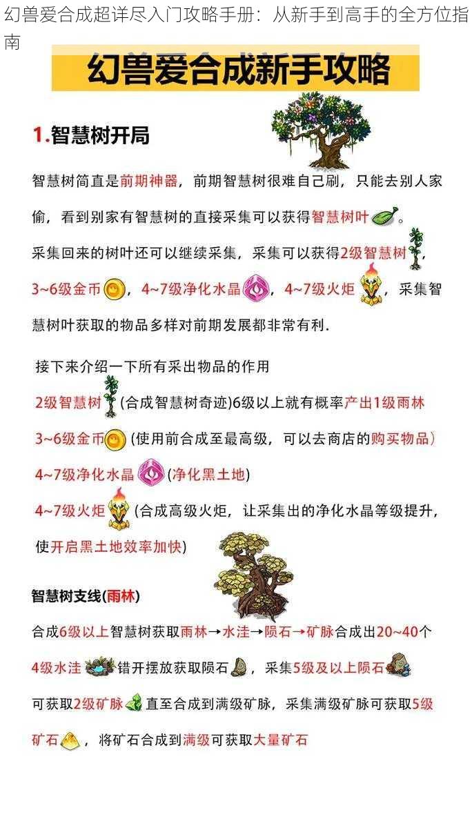 幻兽爱合成超详尽入门攻略手册：从新手到高手的全方位指南