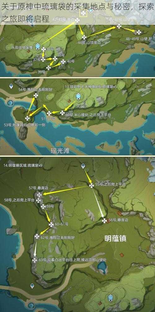 关于原神中琉璃袋的采集地点与秘密，探索之旅即将启程